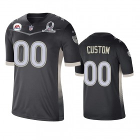 Miesten Las Vegas Raiders NFL Pelipaita Custom Game Anthracite 2021 AFC Pro Bowl